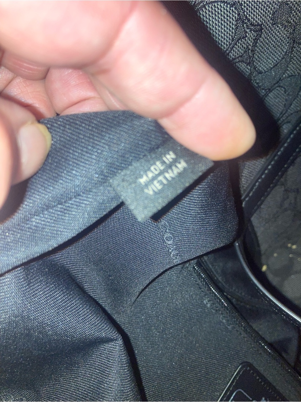 Coach Brown Signature Canvas Tote with Black Trim - Picture 11 of 13